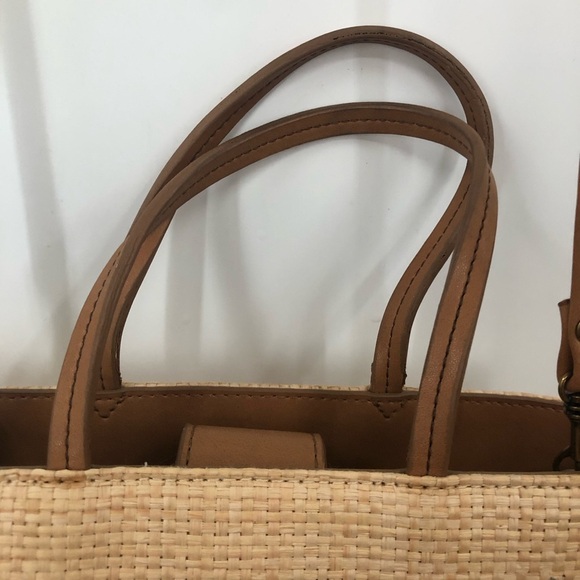 Vintage 90’s Fossil straw crossbody bag with bead detail 0753 - Picture 3 of 12